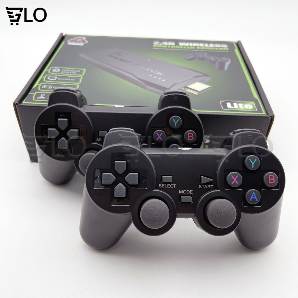 Máy Chơi Game Stick 4K 4 Nút HDMI Không Dây Hơn 3500-10000 Trò Chơi Cổ Điển PS1/ATARI/MAME/SFC/FC/GBA/GB/GBC/MD