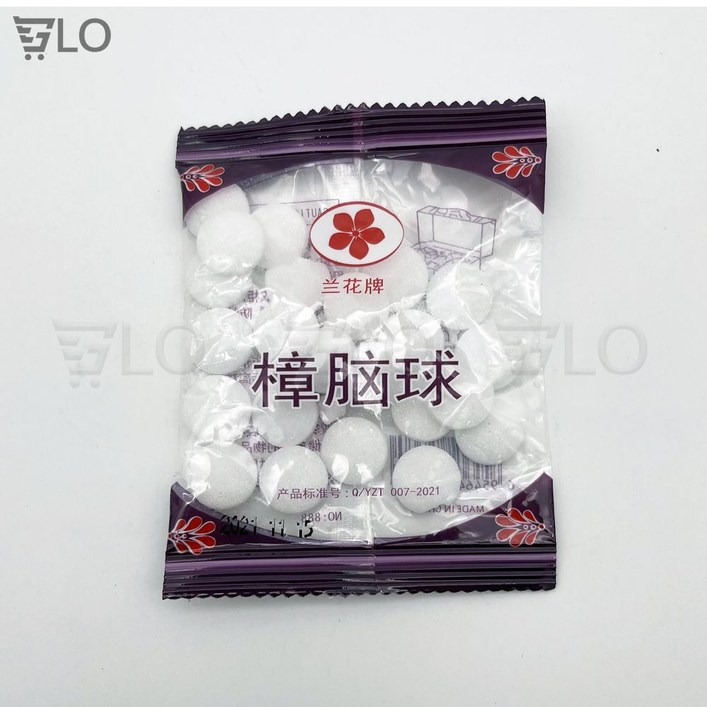 Combo 20 Viên Long Não, Băng Phiến Đuổi Kiến, Gián, Chuột, Côn Trùng, Khử Mùi Tủ Quần Áo Giày Dép, Đồ Dùng Nhà Tắm