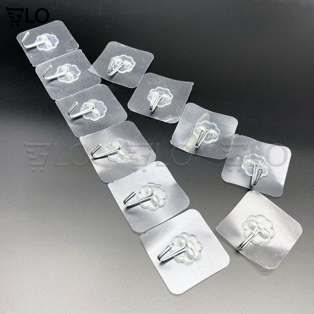 Combo 10 Móc Treo Keo Dán Dính Tường Tiện Dụng