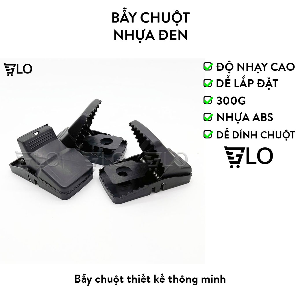 Bẫy Chuột Nhựa Đen Thông Minh Hàm Cá Sấu, Bẫy Được Các Loại Chuột Nhỏ Và Vừa, Dễ Sử Dụng Và An Toàn