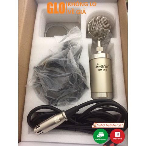 Micro Thu Âm Thanh Chuyên Nghiệp Bm990 Chính Hãng Kèm Màng Lọc