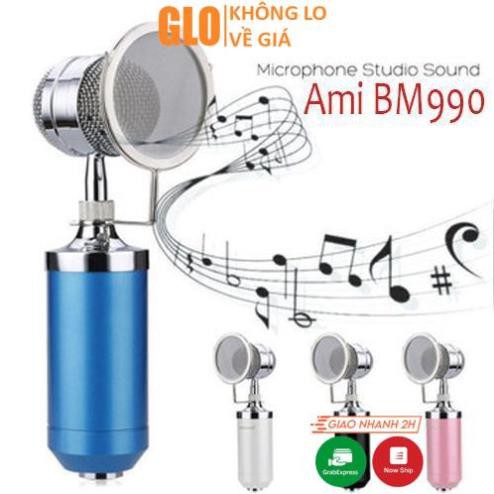 Micro Thu Âm Thanh Chuyên Nghiệp Bm990 Chính Hãng Kèm Màng Lọc