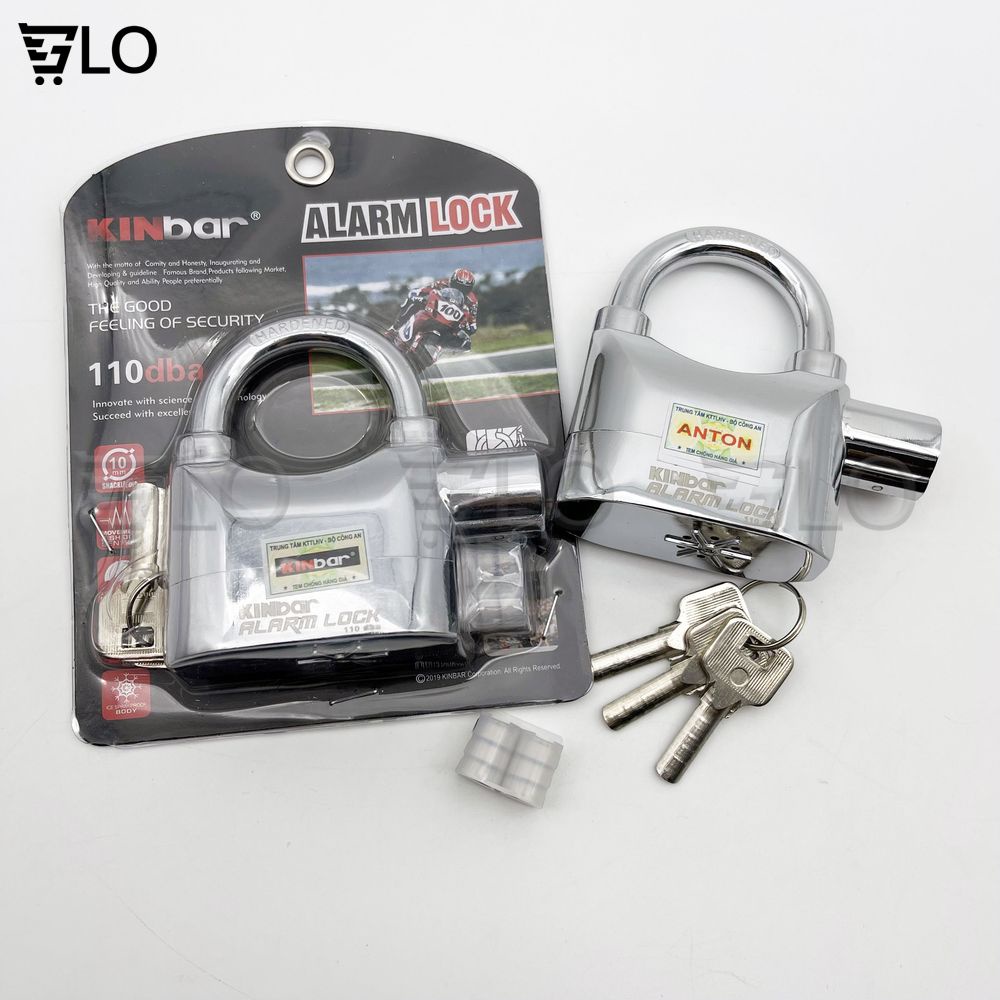 Khoá Kinbar 110db Báo Động Chống Trộm Chính Hãng