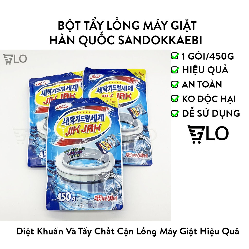 Bột Tẩy Lồng Vệ Sinh Máy Giặt Hàn Quốc Sandokkaebi Hàn Quốc 450g