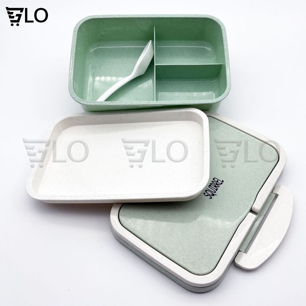 Hộp Cơm Lúa Mạch 2 Tầng SQIRREL