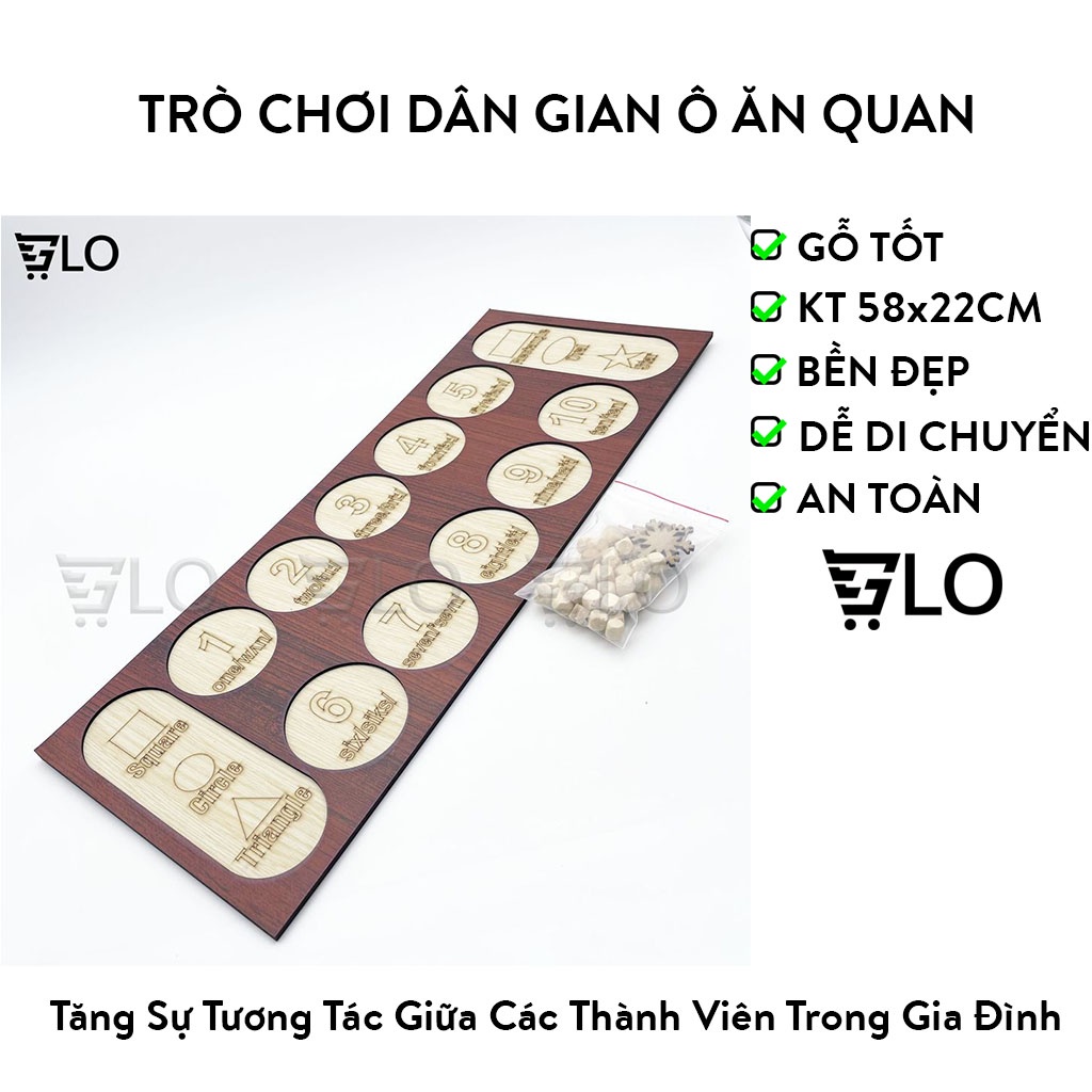 Trò Chơi Dân Gian Ô Ăn Quan Bộ Đồ Chơi Boardgames Bằng Gỗ Tiện Lợi Và Bổ Ích GloShop