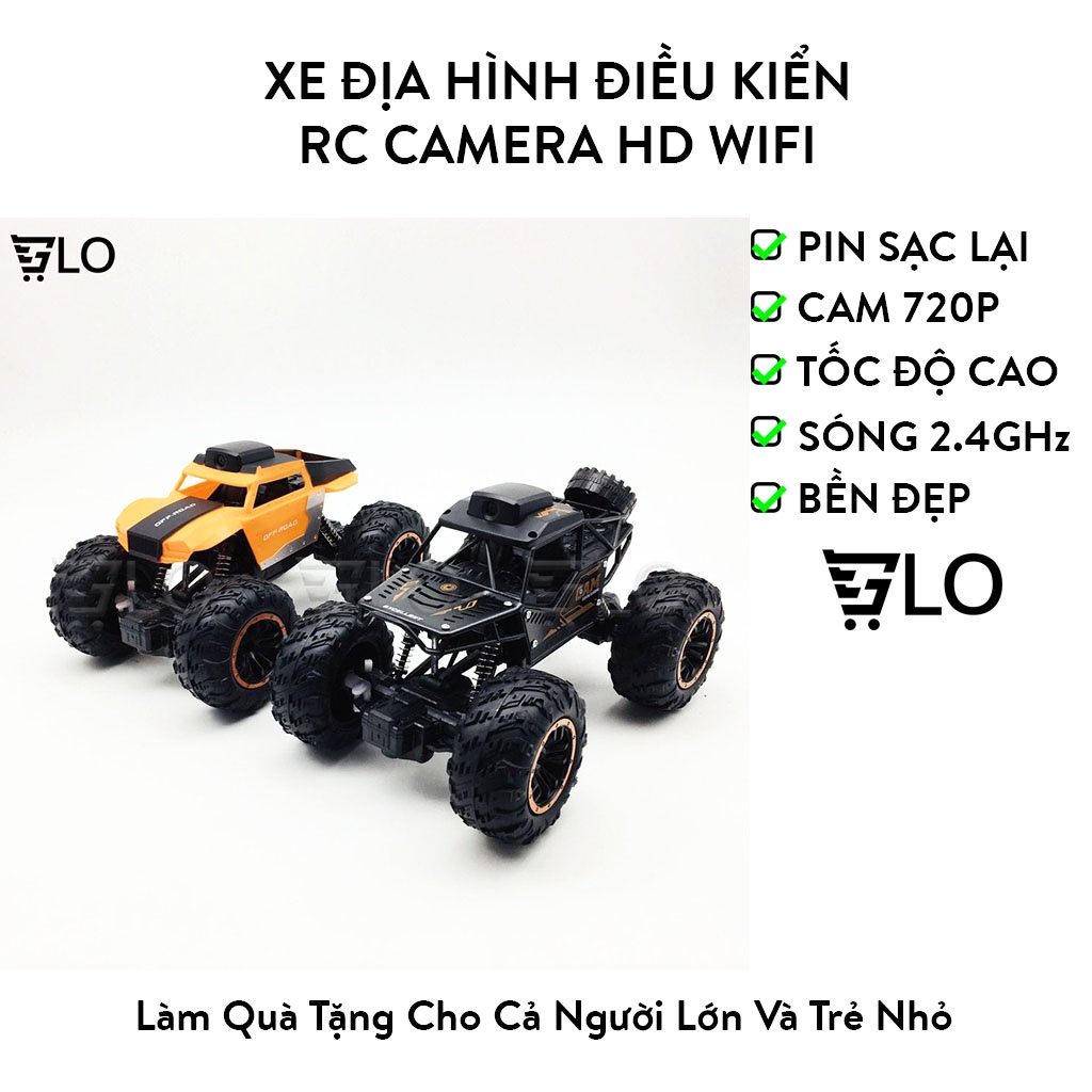Xe Địa Hình Điều Kiển Từ Xa RC Camera HD Wifi Không Dây Leo Núi Climbing