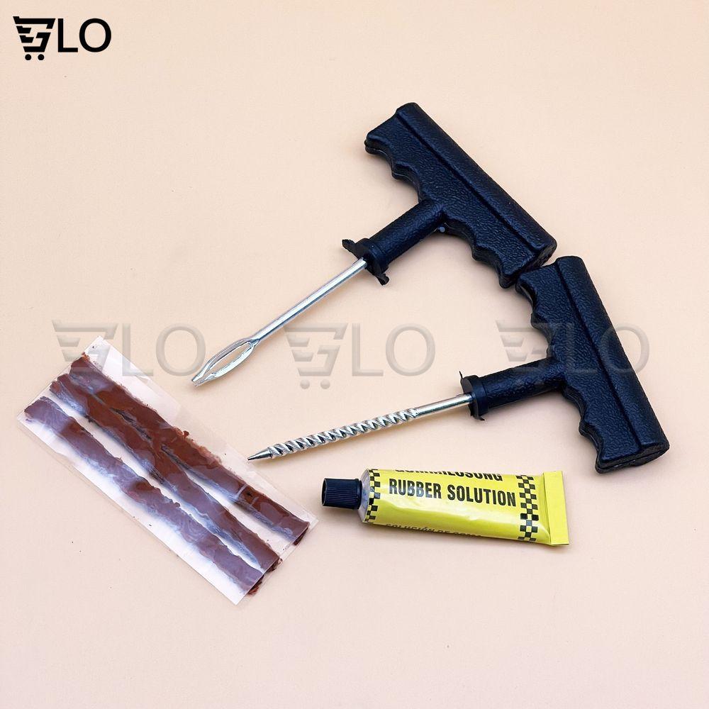 Bộ Dụng Cụ Vá Xăm Xe Mini Chuyên Dụng Cho Xe Hơi Xe Ô Tô Xe Máy Tiện Dụng Dễ Dàng Mang Theo Và Sử Dụng Ở Bất Kì Đâu
