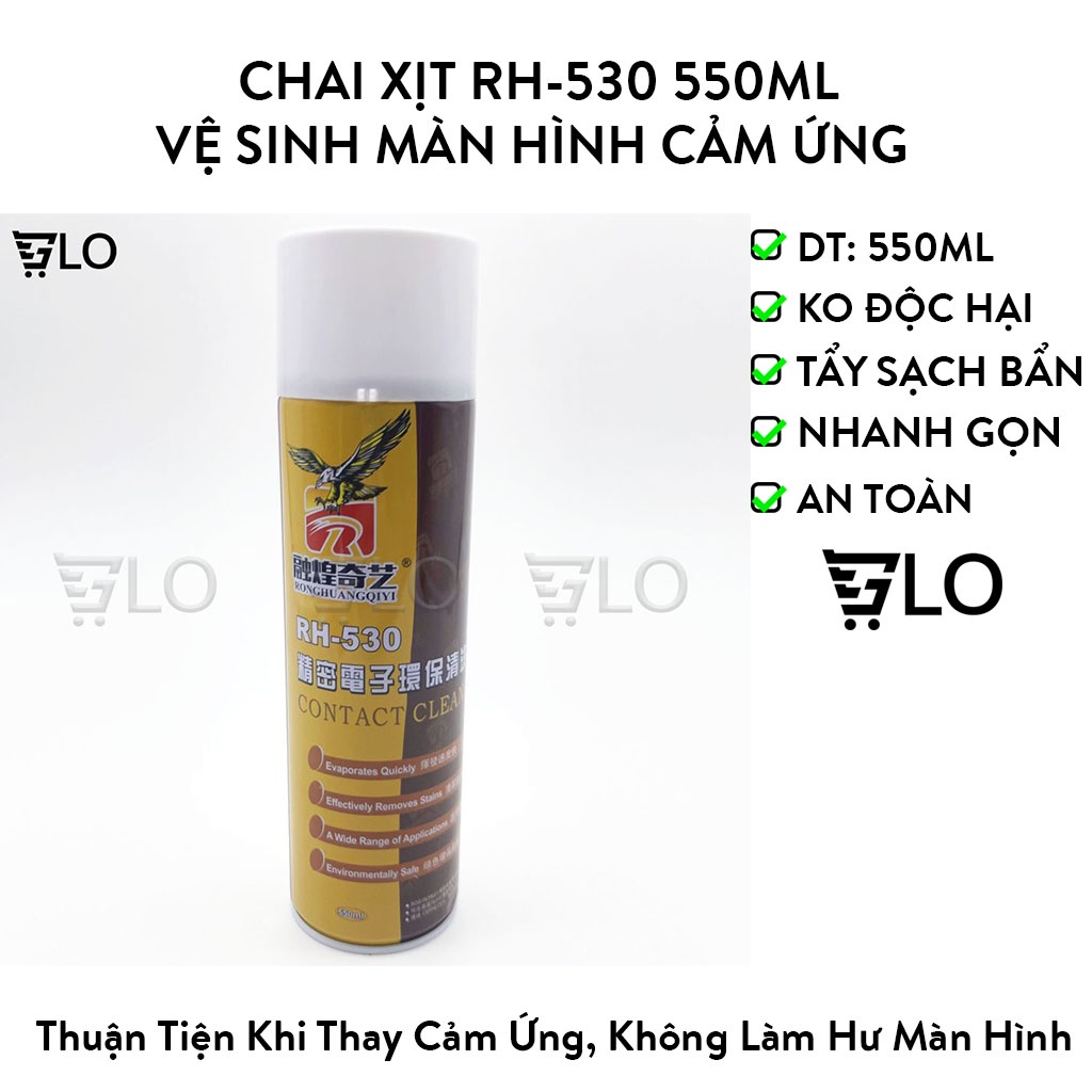 Chai Xịt RH-530 550ml Vệ Sinh Màn Hình Cảm Ứng Siêu Sạch