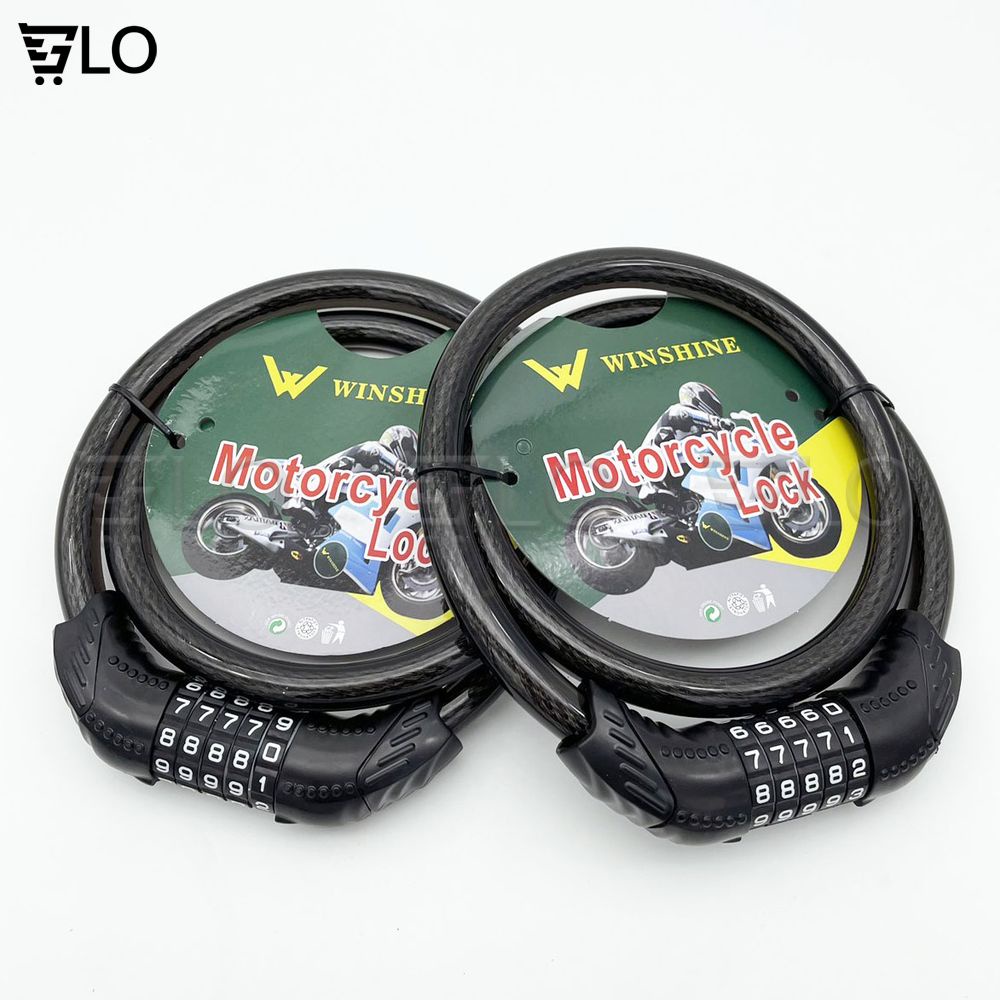 Khóa Xe Đạp 5 Số Dây Cáp Đổi Mã Dài 1.2m