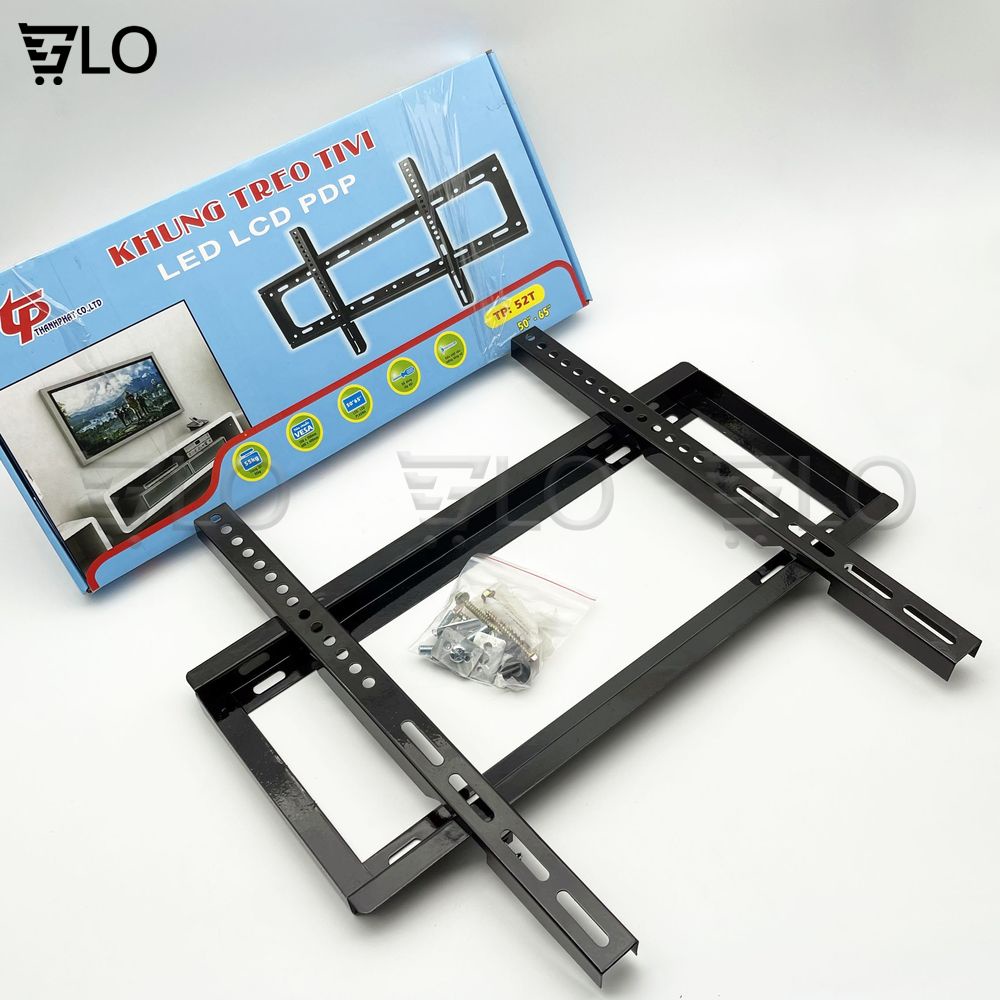 Khung Treo Tivi Thẳng Treo Sát Tường Bản 52inch (37-65inch)