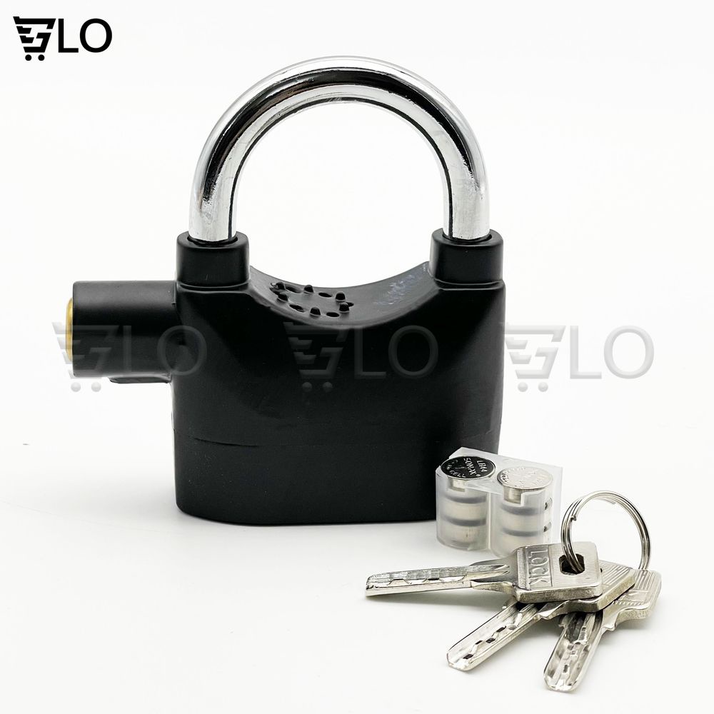 Ổ Khóa Chống Trộm Tự Động Còi Báo Động Cao Cấp Alarm Lock Màu Đen