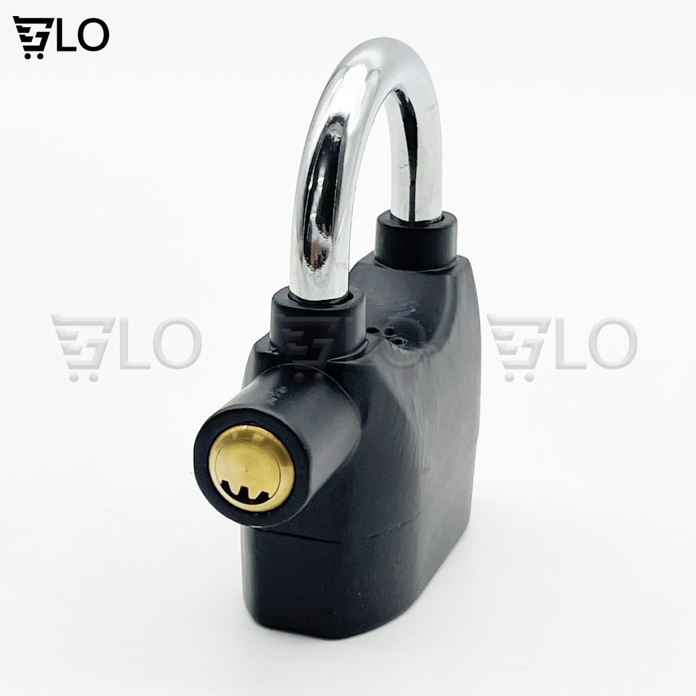 Ổ Khóa Chống Trộm Tự Động Còi Báo Động Cao Cấp Alarm Lock Màu Đen