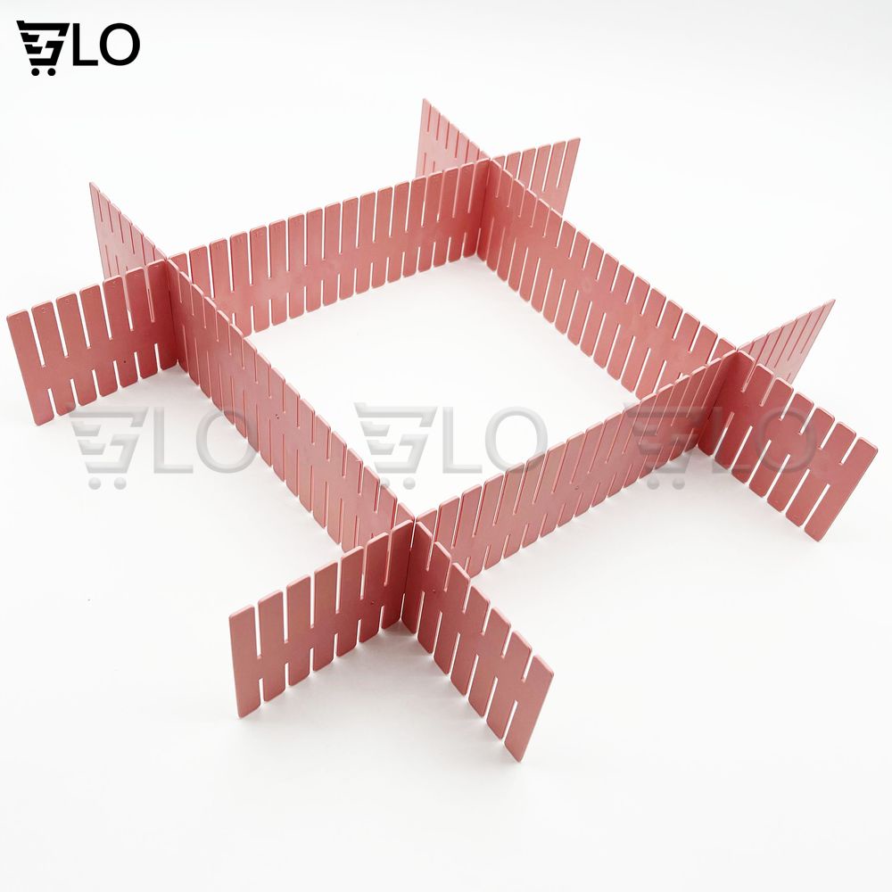 Combo 4 Thanh Nhựa Chia Vách Ngăn Tủ Giúp Sắp Xếp Đồ Đạc Gọn Gàng