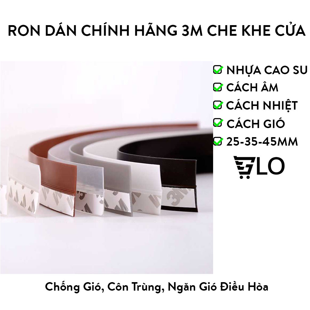 Ron Dán Chính Hãng 3M Che Khe Cửa Sổ Chắn Gió Lùa, Cuộn Băng Keo Chặn Đáy Chân Cửa, Cách Nhiệt, Chống Ồn, Côn Trùng