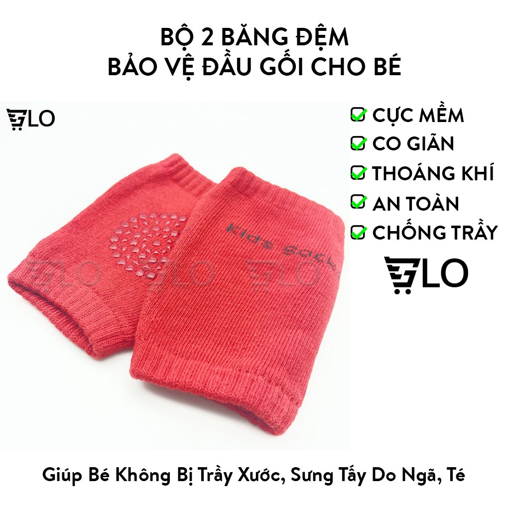 Bộ 2 Băng Đệm Bảo Vệ Đầu Gối Cho Bé Tập Bò