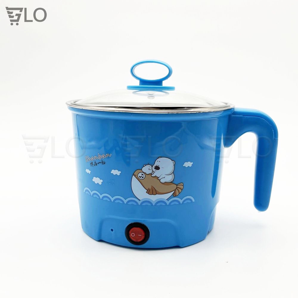 Ca Nấu Mì, Nấu Nước, Luộc Trứng Đa Năng Size 18cm Tay Cầm Dọc
