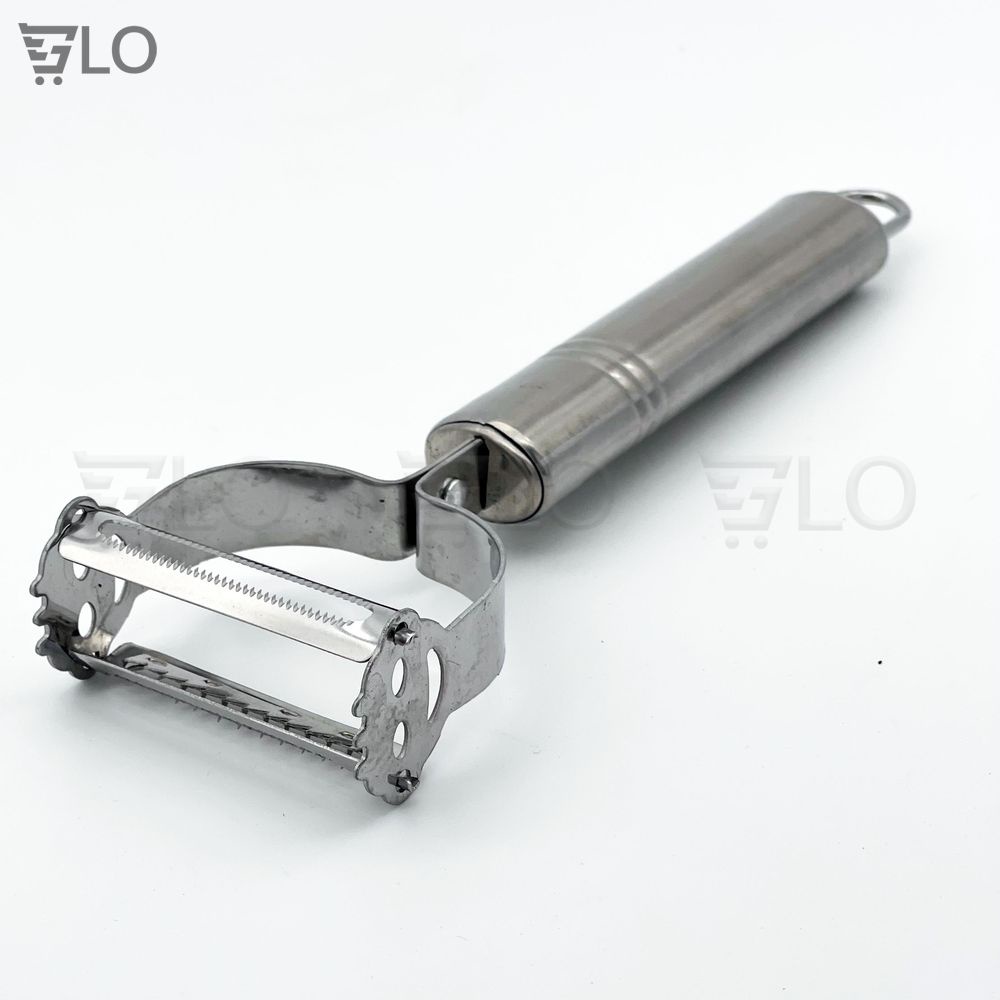 Dụng Cụ Dao Gọt, Dao Bào Sợi Rau Củ Quả 2 Đầu Bằng Inox Siêu Bén Cầm Chắc Tay