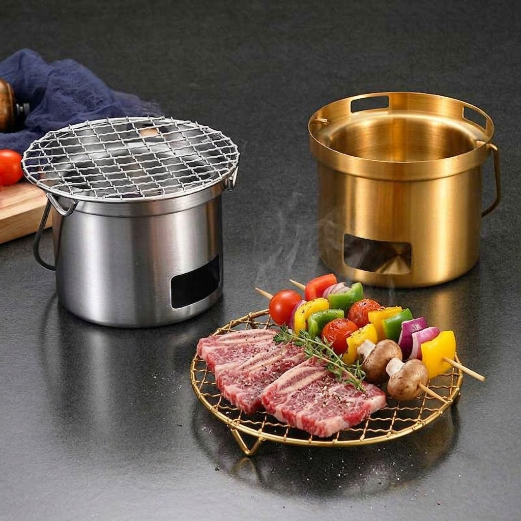 Bếp nướng mini 1 người kiểu Hàn bếp nướng ngoài trời bếp nướng trà đạo PBCP15