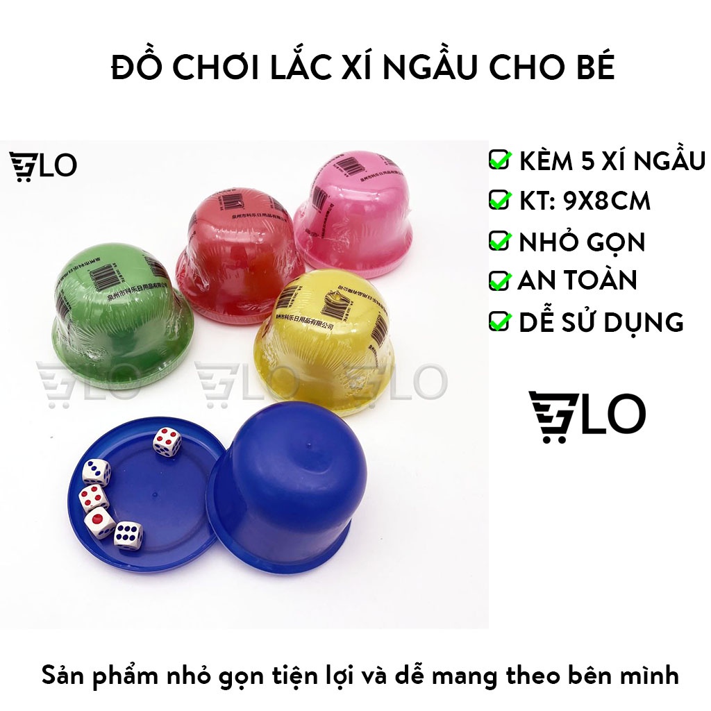 Đồ Chơi Lắc Xí Ngầu Cho Bé