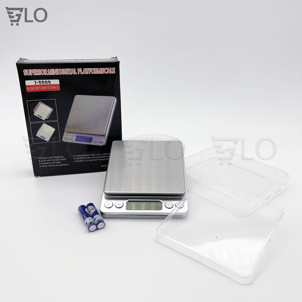 Cân Tiểu Ly 0.5Kg/1Kg/3Kg Cao Cấp Độ Chính Xác Cao(Tặng Kèm 2 Pin AAA, 2 Khay Nhựa)