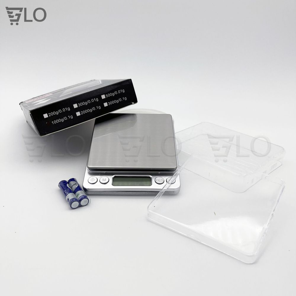 Cân Tiểu Ly 0.5Kg/1Kg/3Kg Cao Cấp Độ Chính Xác Cao(Tặng Kèm 2 Pin AAA, 2 Khay Nhựa)