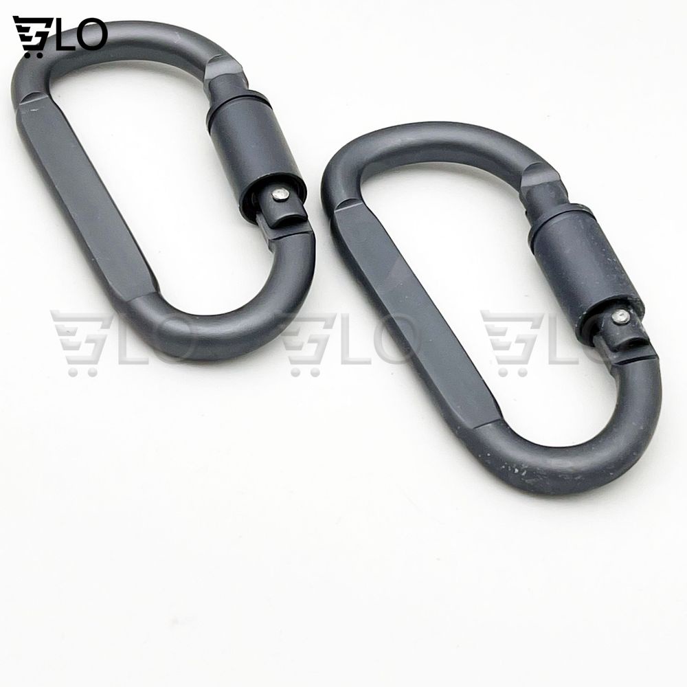 Móc Khóa Nhôm Carabiner Hình Chữ D Được Làm Từ Hợp Kim Nhôm Cao Cấp Siêu Cứng Và Bền, Không Bị Mài Mòn 8498