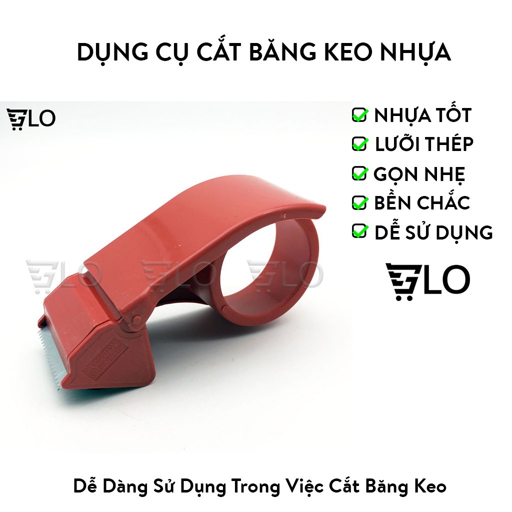 Dụng cụ cắt băng keo Nhựa Cao Cấp Loại Lớn 200Yard Siêu Nhẹ, Cầm Băng Dính Đỡ Mỏi, Thiết Kế Không Bị Tuột Băng Keo