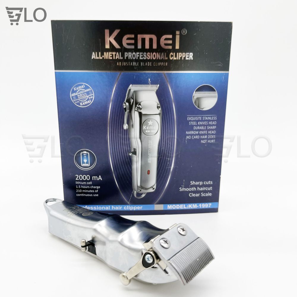 Tông Đơ Cắt Tóc Chuyên Nghiệp Kemei KM-1997/1996, Bứt Phá Mới Của Kemei Với Công Nghệ Sạc Nhanh Lên Hơn 3 Giờ Sử Dụng
