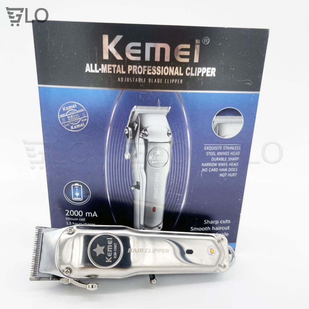 Tông Đơ Cắt Tóc Chuyên Nghiệp Kemei KM-1997/1996, Bứt Phá Mới Của Kemei Với Công Nghệ Sạc Nhanh Lên Hơn 3 Giờ Sử Dụng