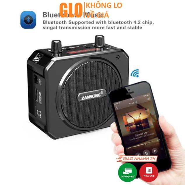Loa Bluetooth Trợ Giảng Zansong M80 Pin 500mah Kèm Micro Không Dây