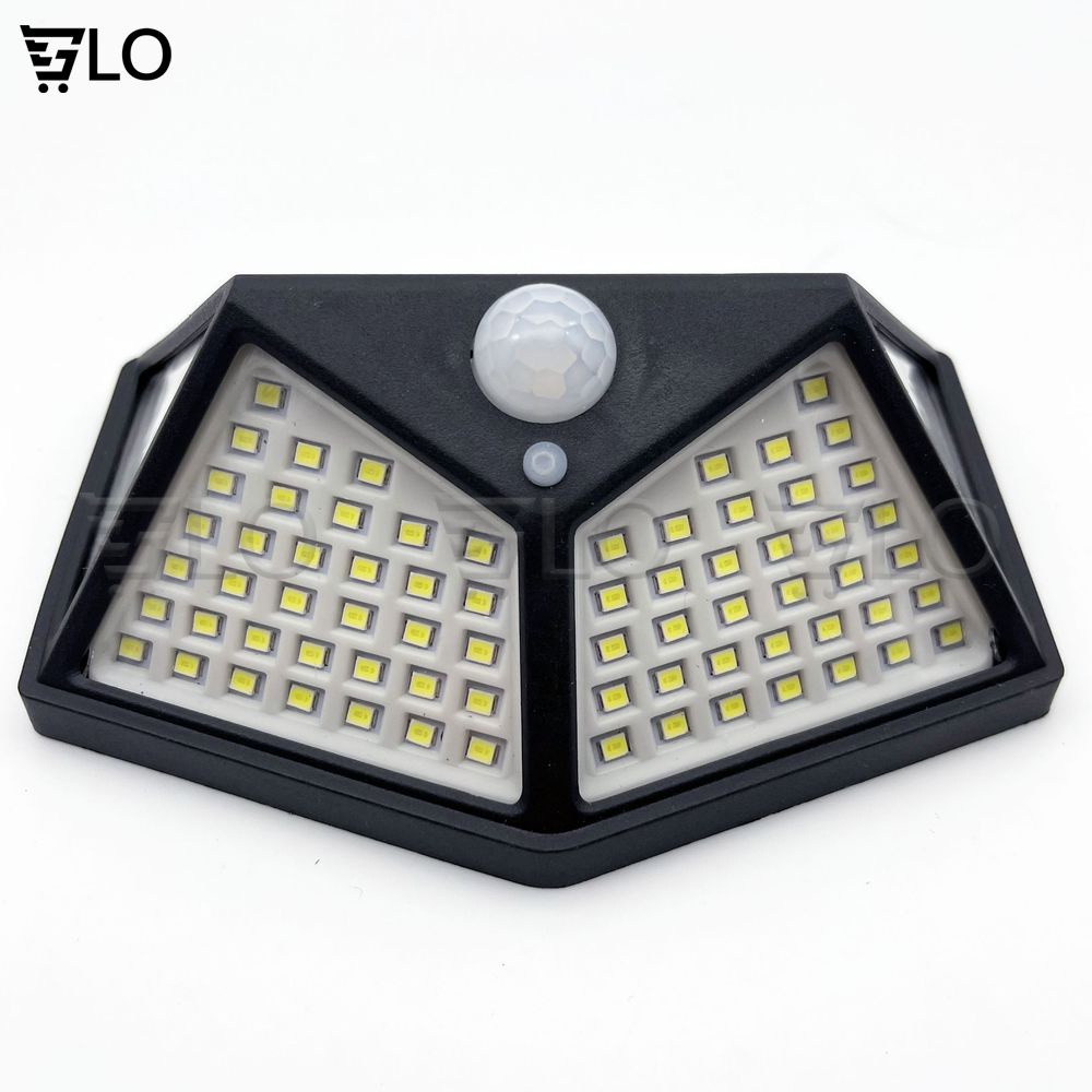 Đèn Led Năng Lượng Mặt Trời Cảm Biến Chuyển Động 100 Led 3 Chế Độ Siêu Sáng Chống Nước