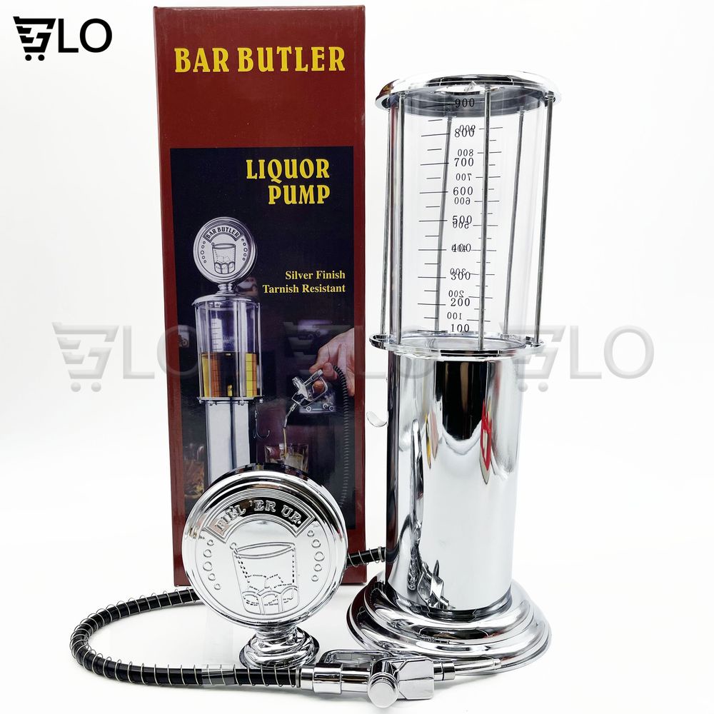 Bình Rót Bia Rượu Bar Butler Hình Cây Xăng 1 Vòi Bơm