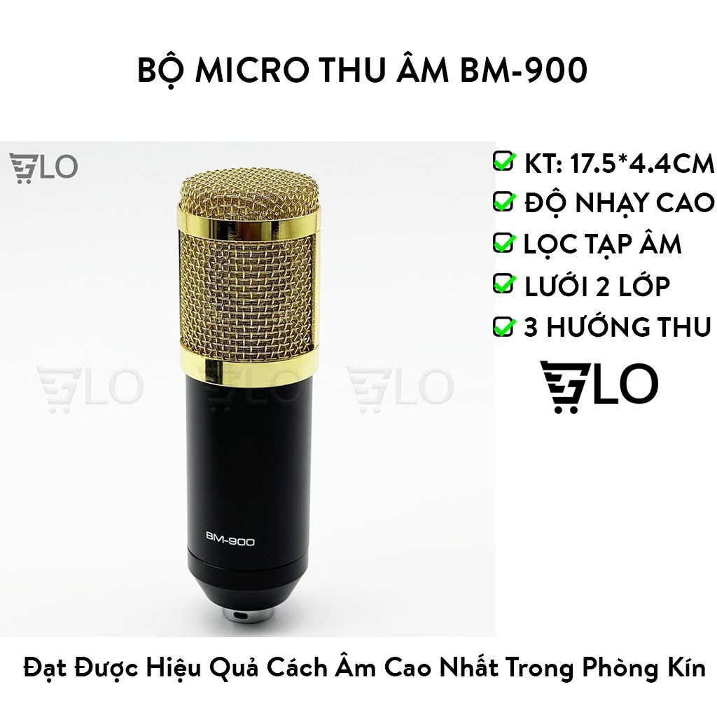 Bộ Micro Thu Âm Livestream BM-900 Cao Cấp