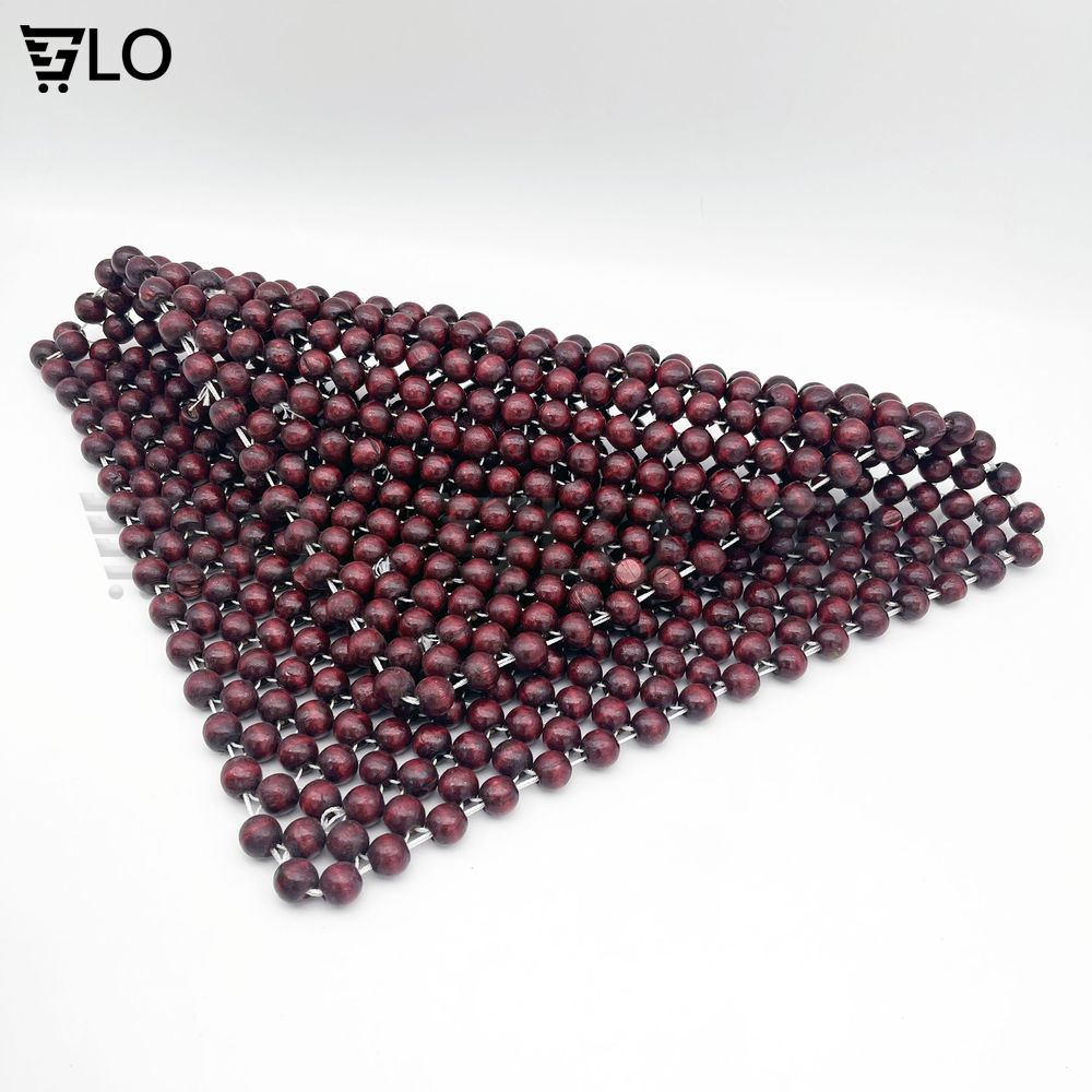 Miếng Đệm Lót Ghế Hạt Gỗ 45cm Làm Từ Gỗ Hương 100%, Giúp Massage Tránh Ra Mồ Hôi Phòng Ngừa Bệnh Tật Hiệu Quả