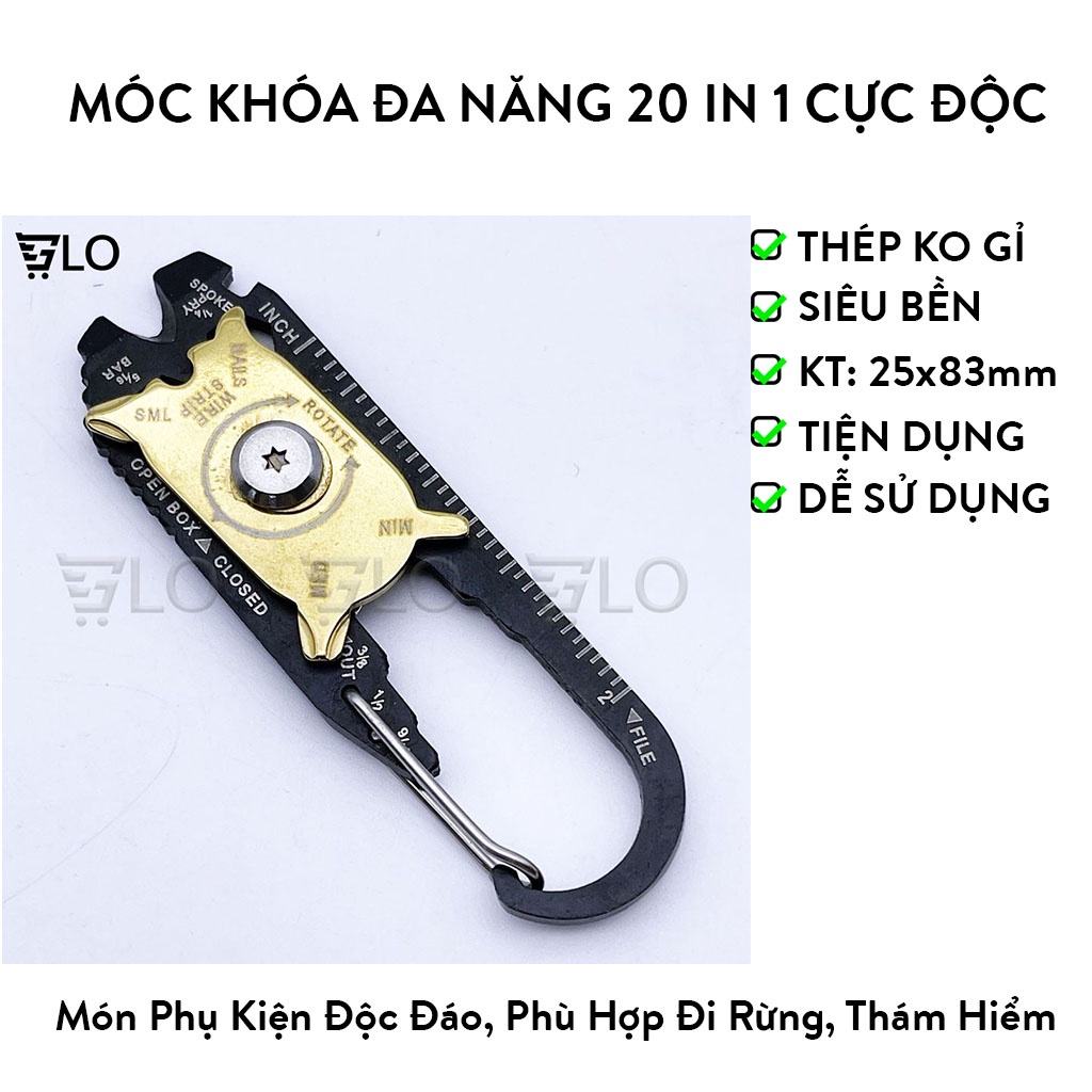 Móc Khóa Đa Năng 20 In 1 Cực Độc