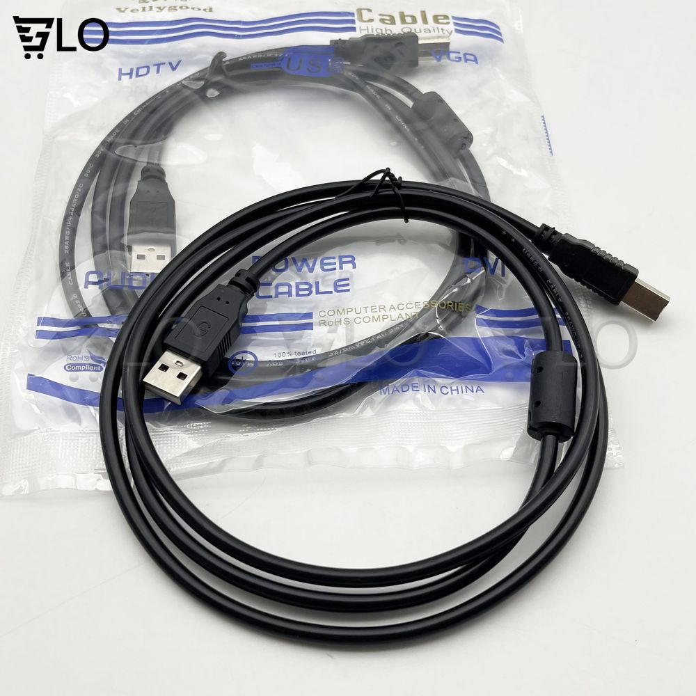 Dây Cáp Máy In Cổng Usb Dài 1.5m Có Cục Chống Nhiễu Hàng Loại Tốt