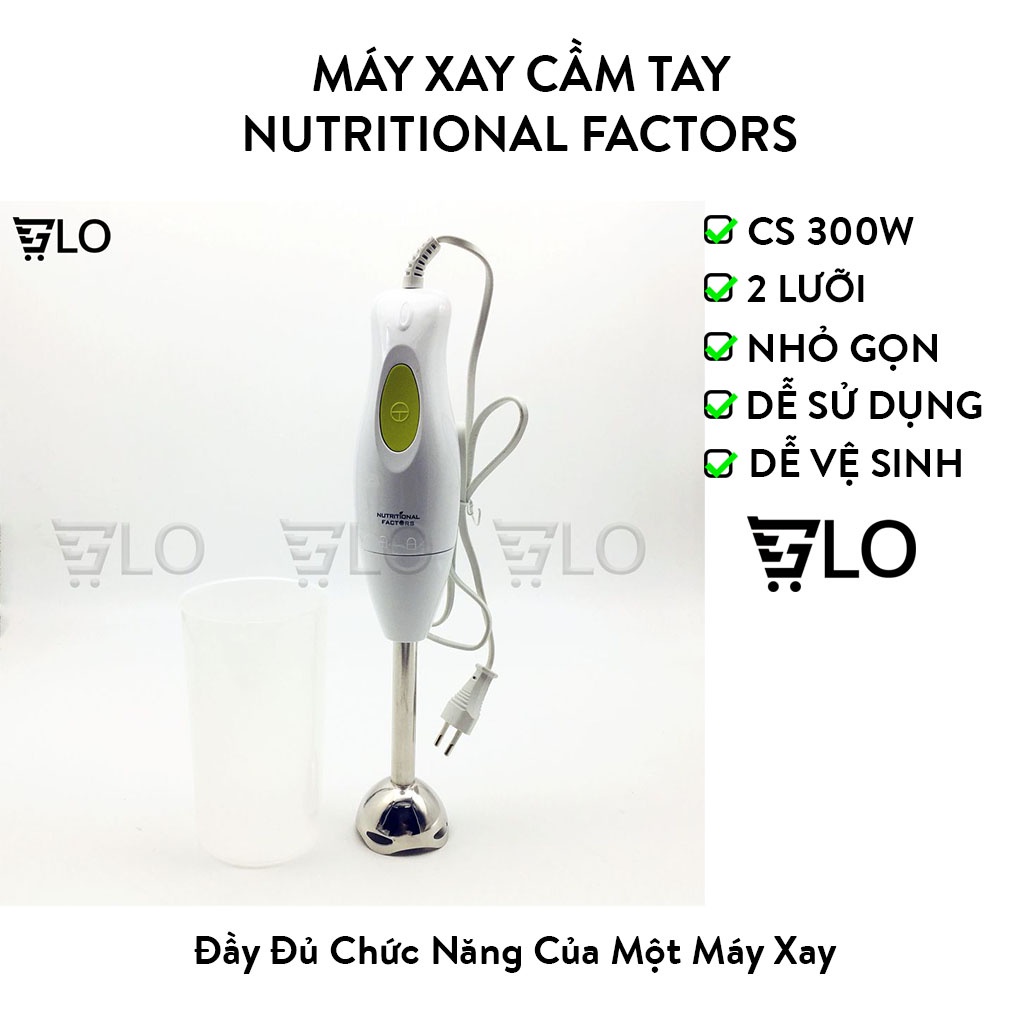 Máy Xay Cầm Tay Nutritional Factors Kèm Cốc Xay Cháo, Xay Sinh Tố Hiệu Quả