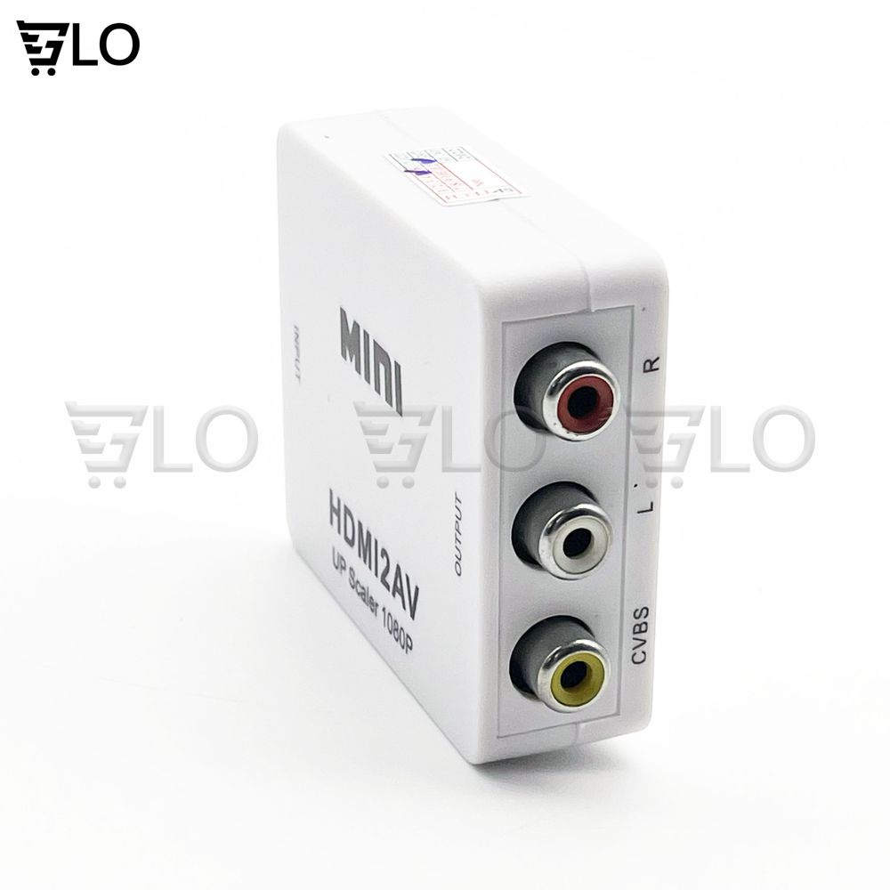 Box Chuyển HDMI Ra AV Mini HDMI2AV, Bộ Adapter Chuyển Đổi HDMI Sang AV