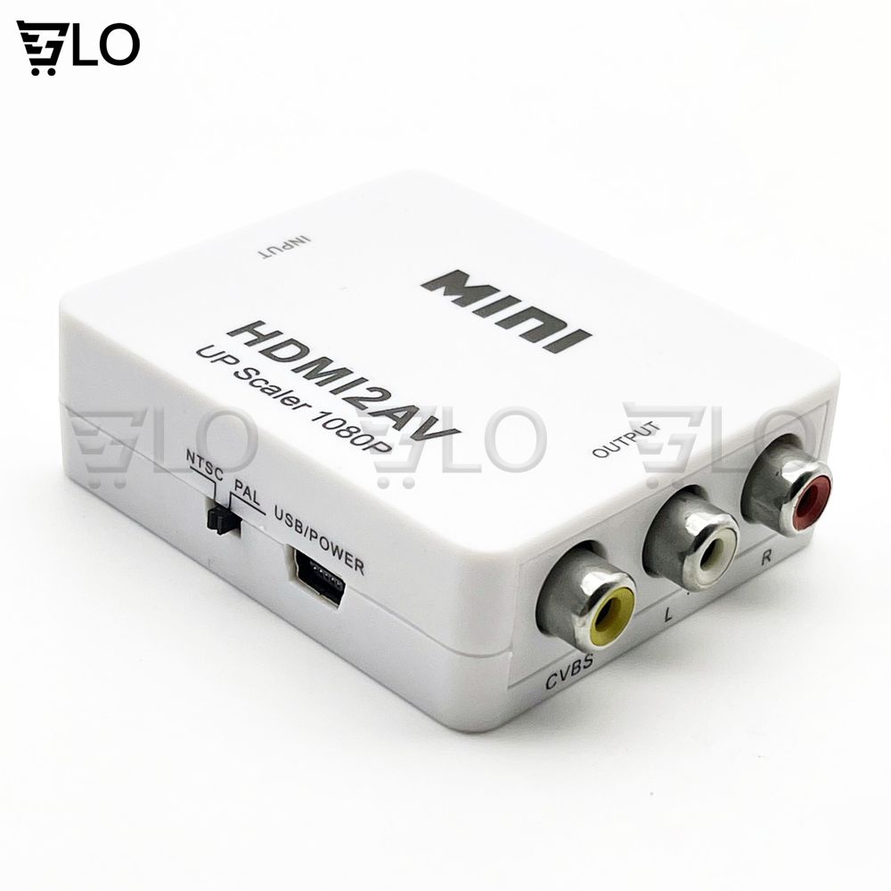 Box Chuyển HDMI Ra AV Mini HDMI2AV, Bộ Adapter Chuyển Đổi HDMI Sang AV