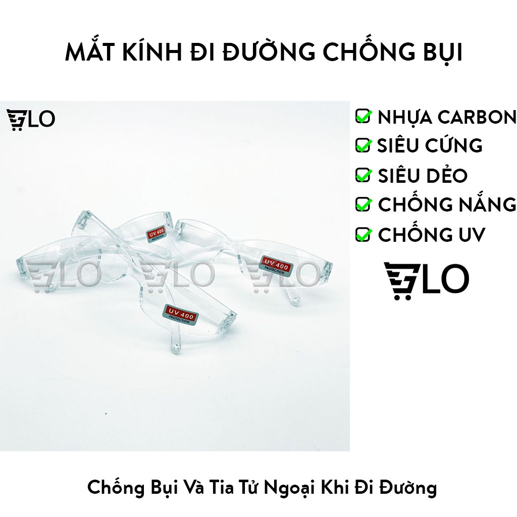 Mắt Kính Bảo Hộ Đi Đường Trắng Trong Cho Bé