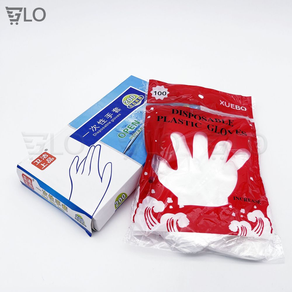 Bao Tay Nilon Dùng 1 Lần(Combo 100/200 Cái)