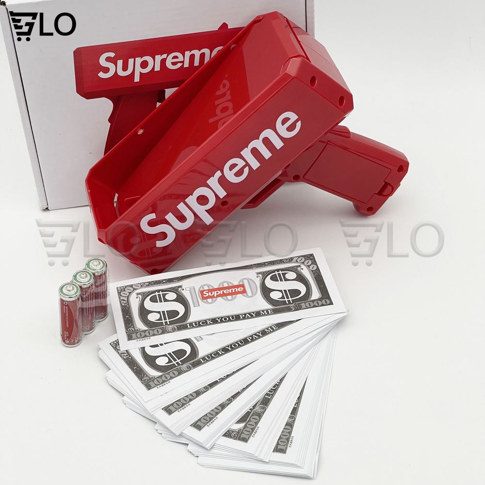 Súng Bắn Ra Tiền Supreme Vui Nhộn Tặng Kèm Pin