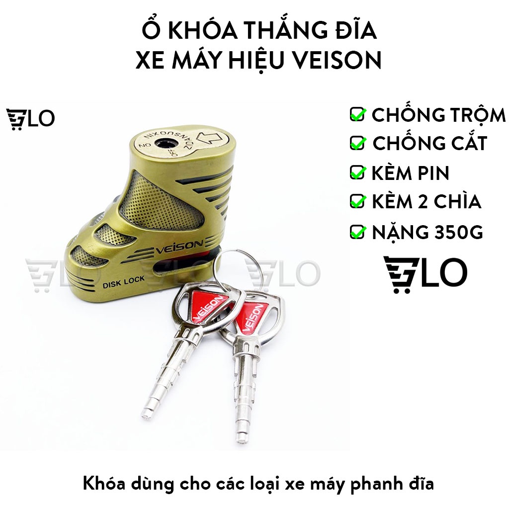 Ổ Khóa Thắng Đĩa Xe Máy Hiệu Veison Z-Con