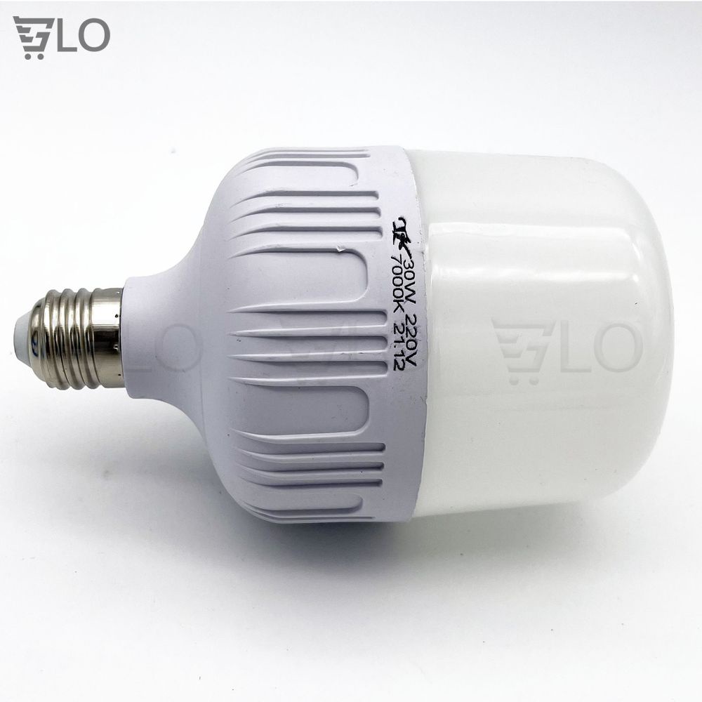 Bóng Đèn Led Trụ Trắng Bulb Siêu Sáng Tiết Kiệm Điện Nguồn 220v Đuôi Đèn Xoáy E27 Chuẩn Châu Âu