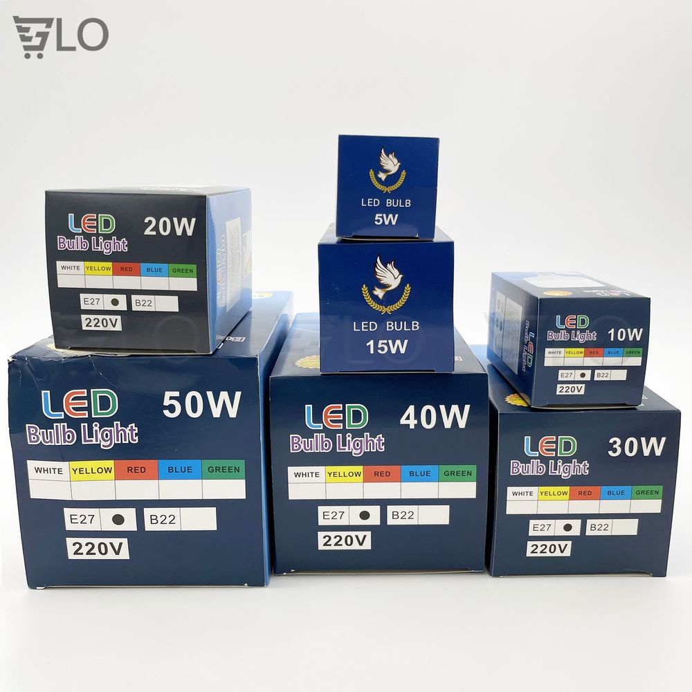 Bóng Đèn Led Trụ Trắng Bulb Siêu Sáng Tiết Kiệm Điện Nguồn 220v Đuôi Đèn Xoáy E27 Chuẩn Châu Âu