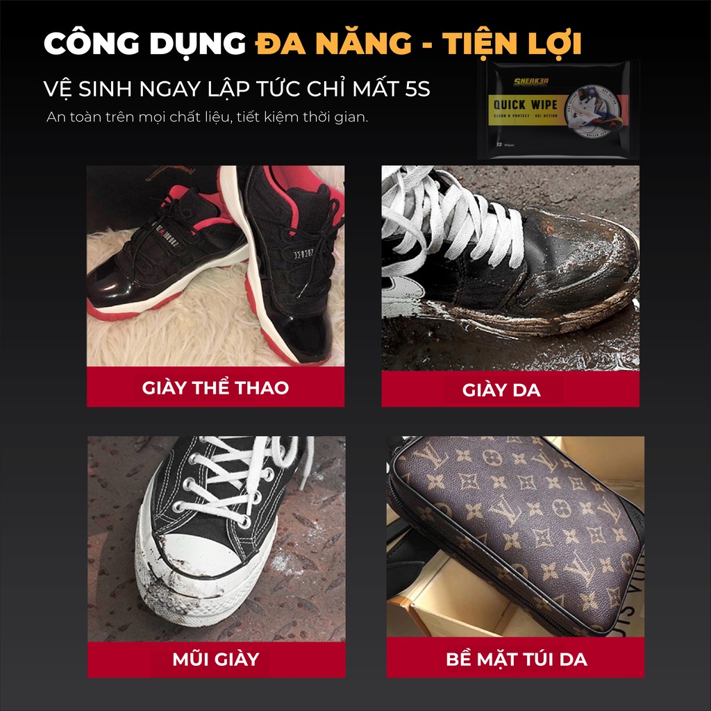 Khăn Giấy Lau Giày Sneaker Thần Thánh Bịch 30 Tờ