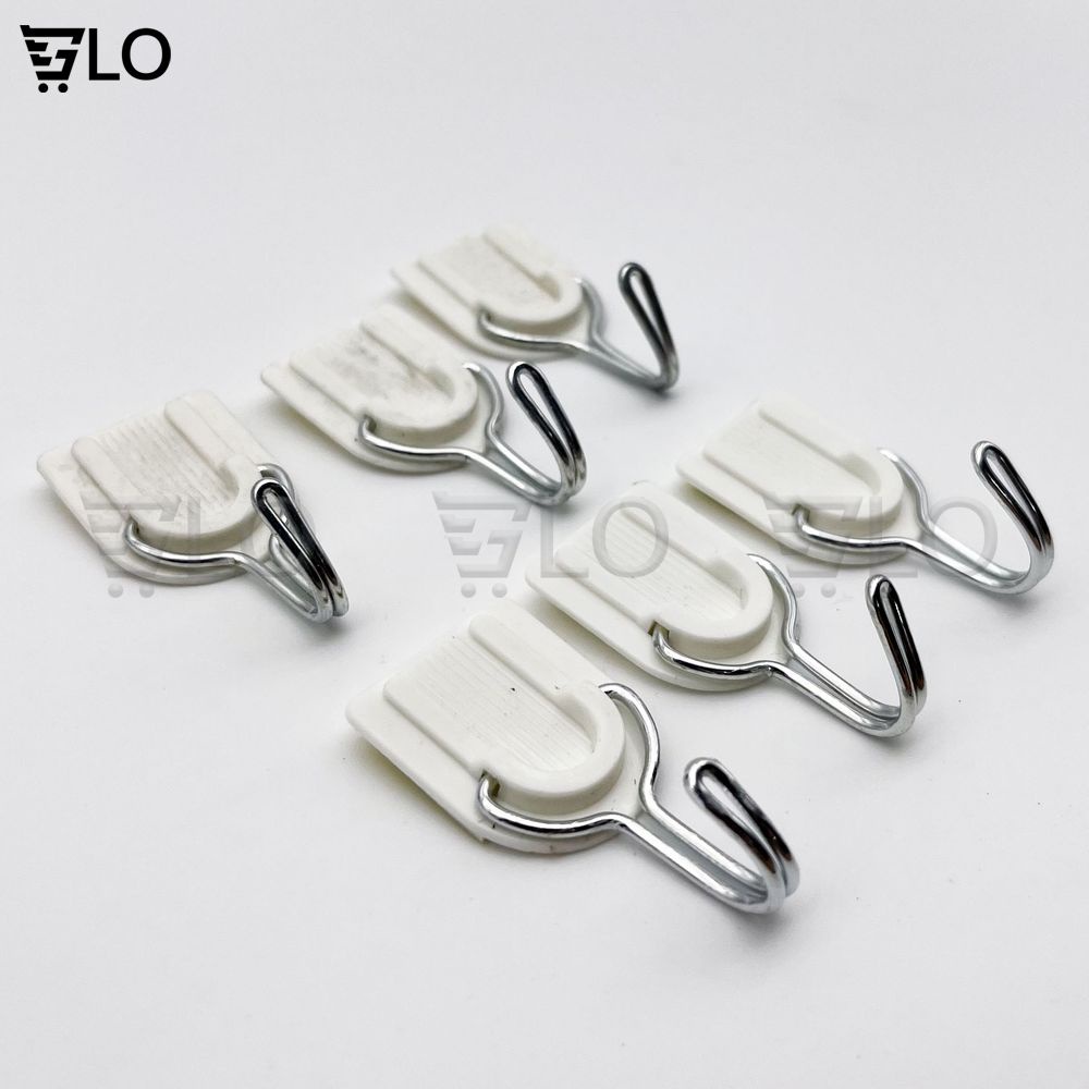Combo 6 Cái Móc Treo Dán Tường Bằng Nhựa Đa Năng