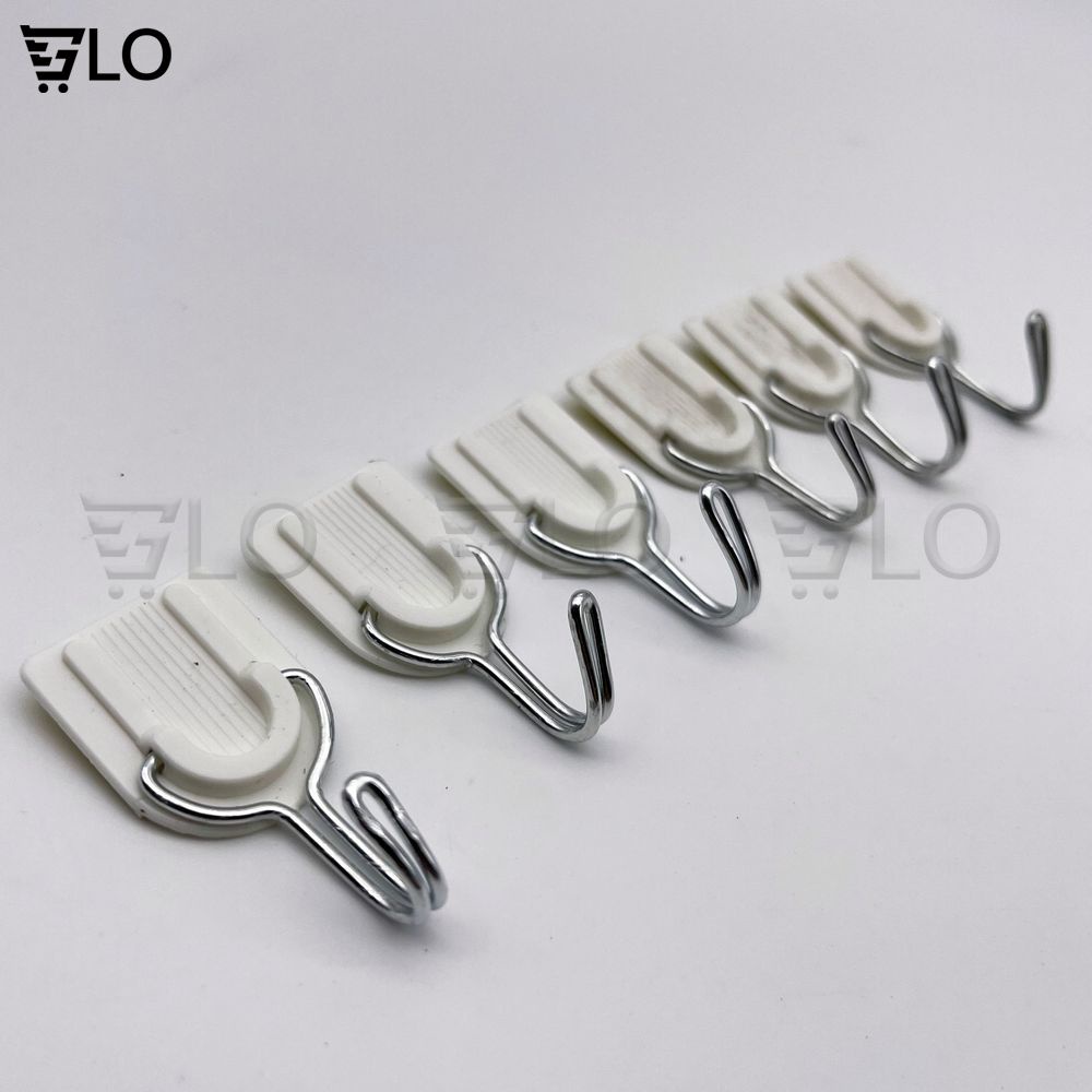 Combo 6 Cái Móc Treo Dán Tường Bằng Nhựa Đa Năng