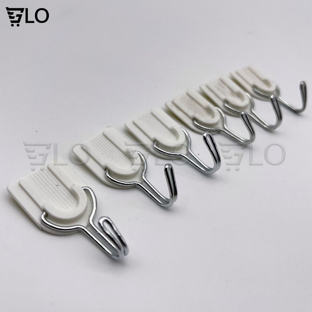 Combo 6 Cái Móc Treo Dán Tường Bằng Nhựa Đa Năng